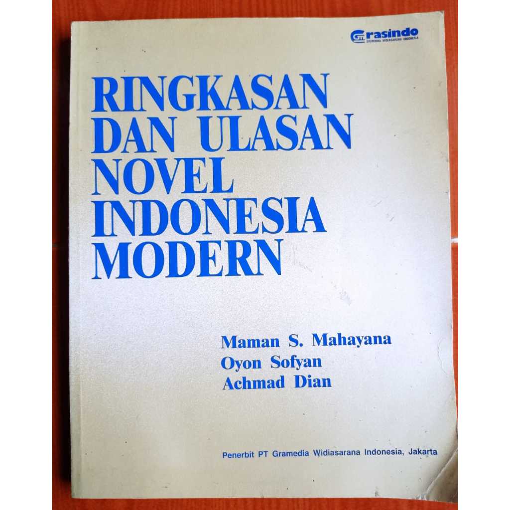 RINGKASAN DAN ULASAN NOVEL INDONESIA MODERN