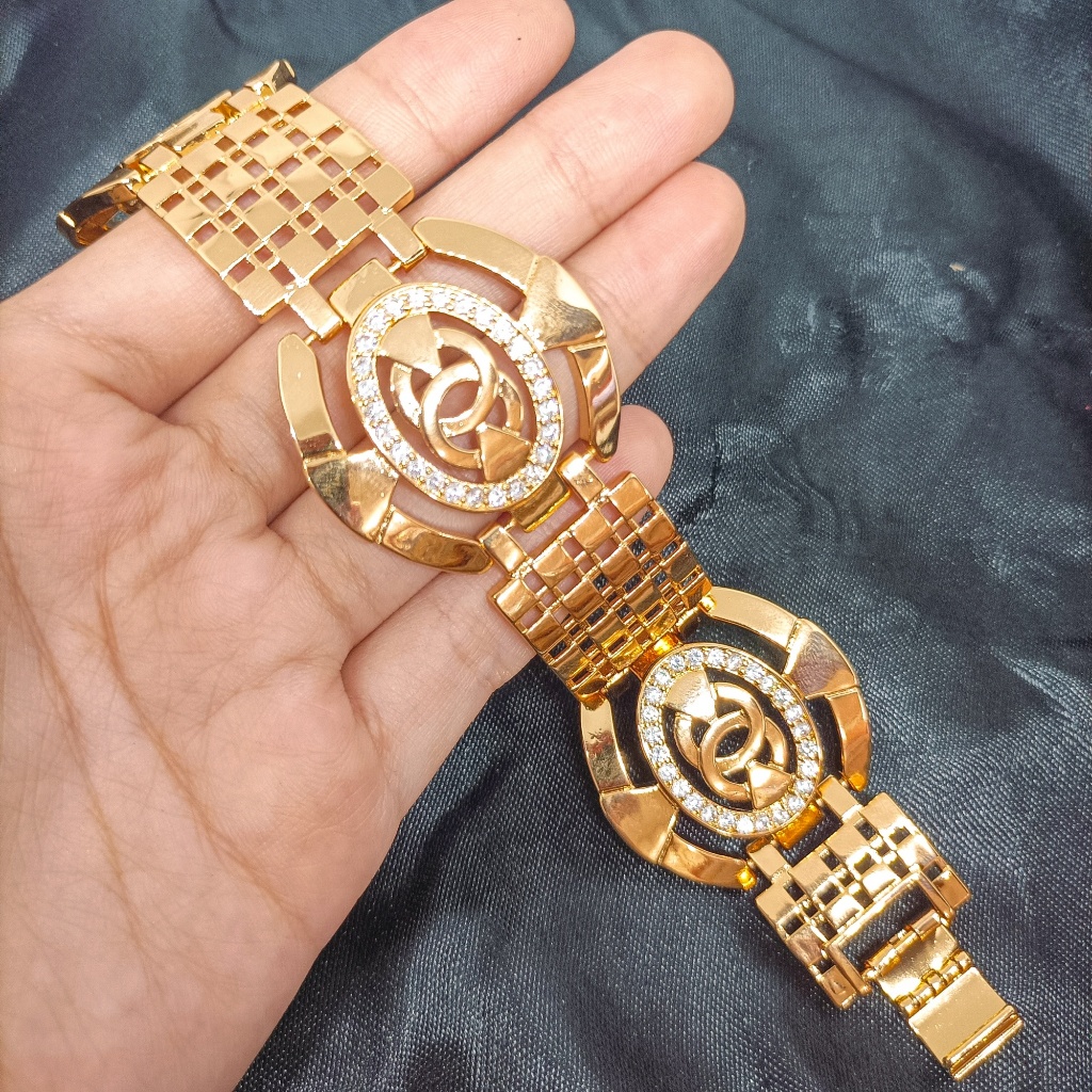 Terbaru Import Gelang Kendari Dubai India Lapis Emas 24K Gold Xuping Ori Gelang Dewasa Plat Balok Ba