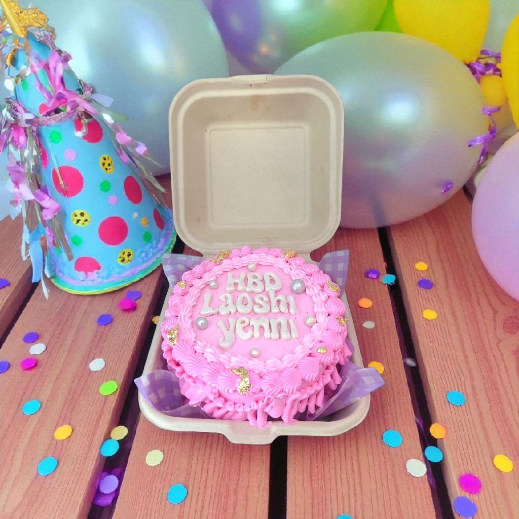 Korean cake lunch box vintage