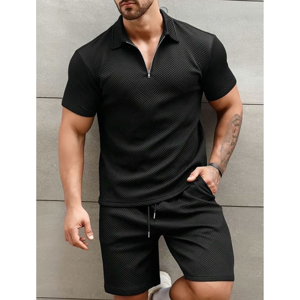 POLO SHIRT ONESET PRIA WANITA SET CELANA KNIT PREMIUM IMPORT KAOS KERAH KASUAL CASUAL KOREAN STYLE T