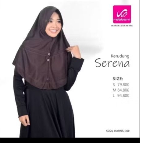 Flashsale Jilbab Rabbani Ori Krd Serena Coklat Diskon 50%