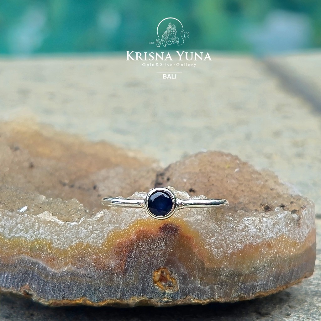 Natural African Blue Sapphire Ring