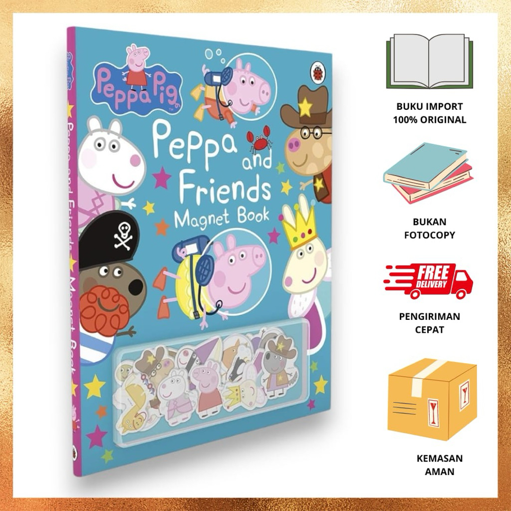 Peppa Pig: Peppa and Friends Magnet Book Hardcover- ISBN 9780241321522