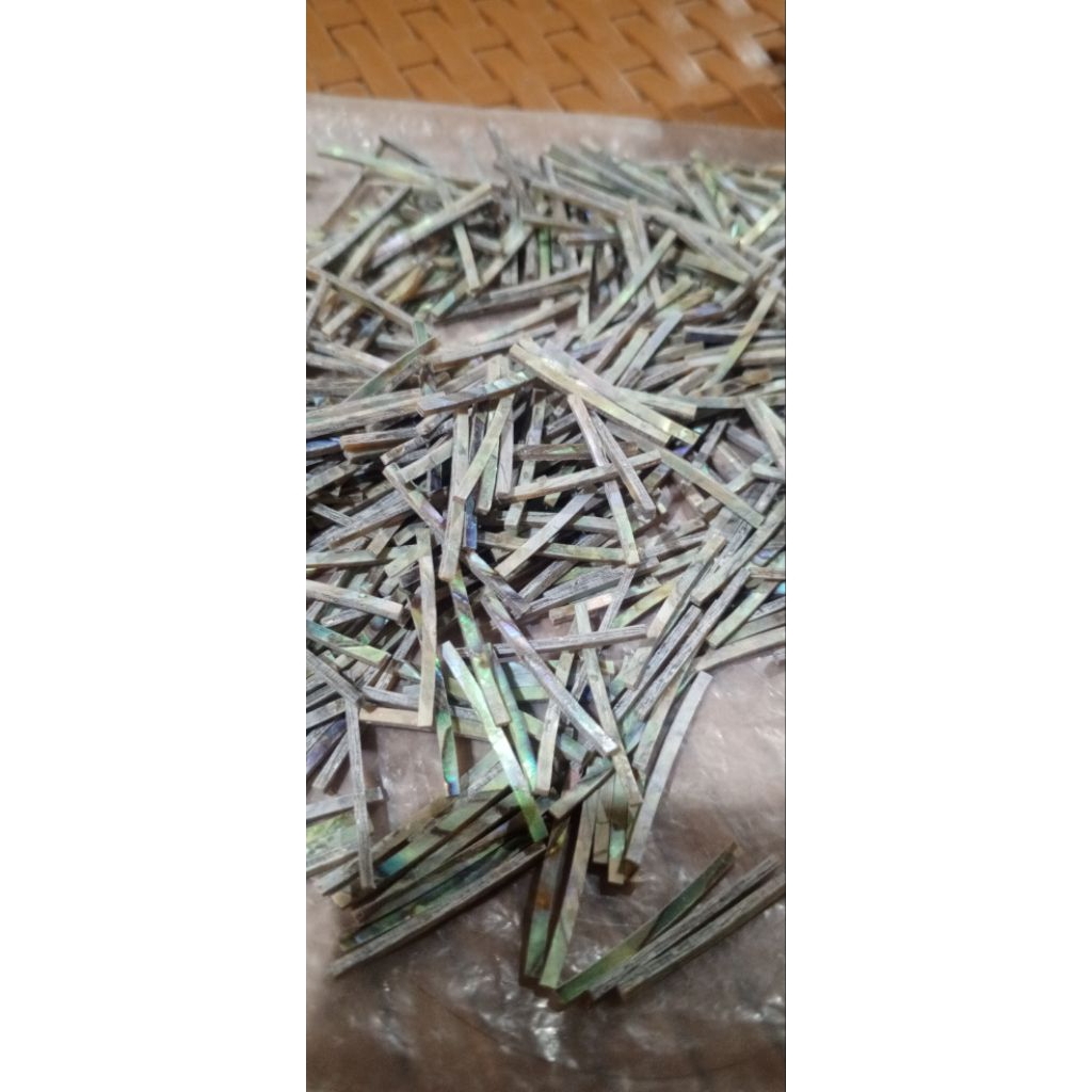 binding/purfling abalone/white pearl akustik isi 32biji ukuran 2,5cm