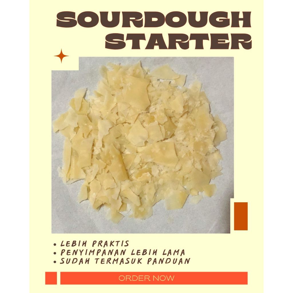 Dehydrated sourdough starter // sourdough starter kering [READY STOCK]