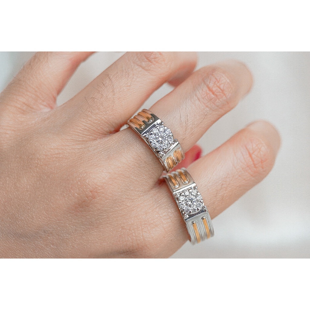 Cincin kawin berlian / cincin nikah / cincin pernikahan berlian DRF00470/DRF00379 - KGdiamond
