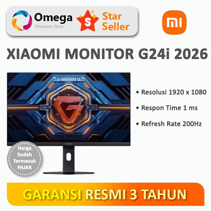 Monitor Xiaomi G24i & G24I 2026 24" IPS 180Hz 200Hz 1ms