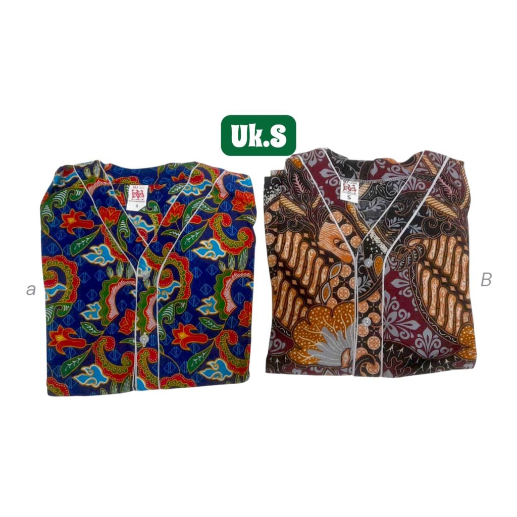 Piyama Batik Bagan Uk.S / piyama cewek cowok / baju tidur anak laki-laki / baju tidur anak perempuan
