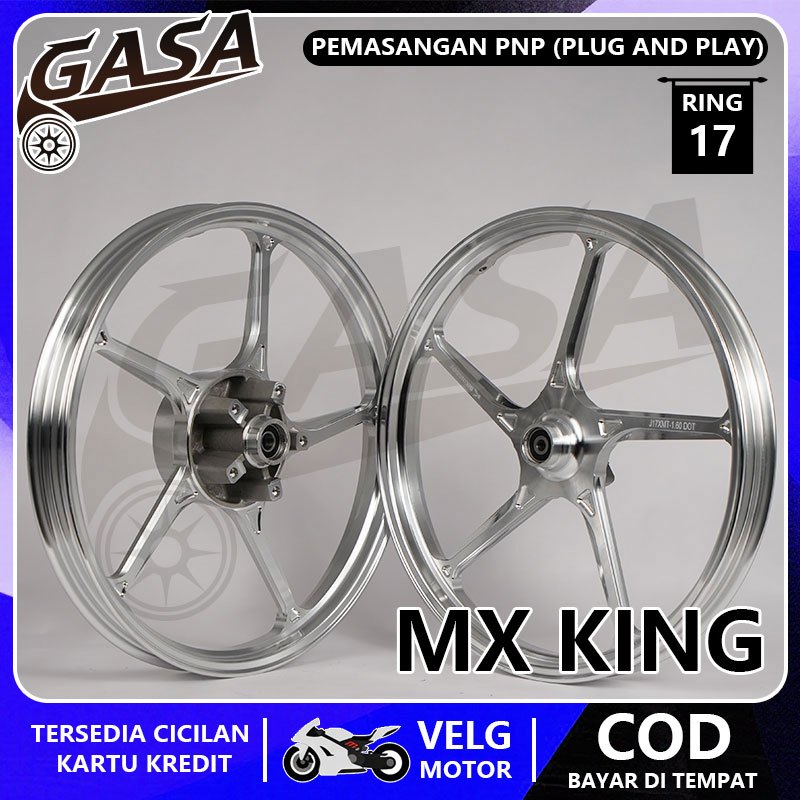 VELG BIKINGBOY PALANG AK CNC RING 17 Untuk Jupiter MX King, Vixion New/Nvl/Nva, R15 Old V1 V2, Excit