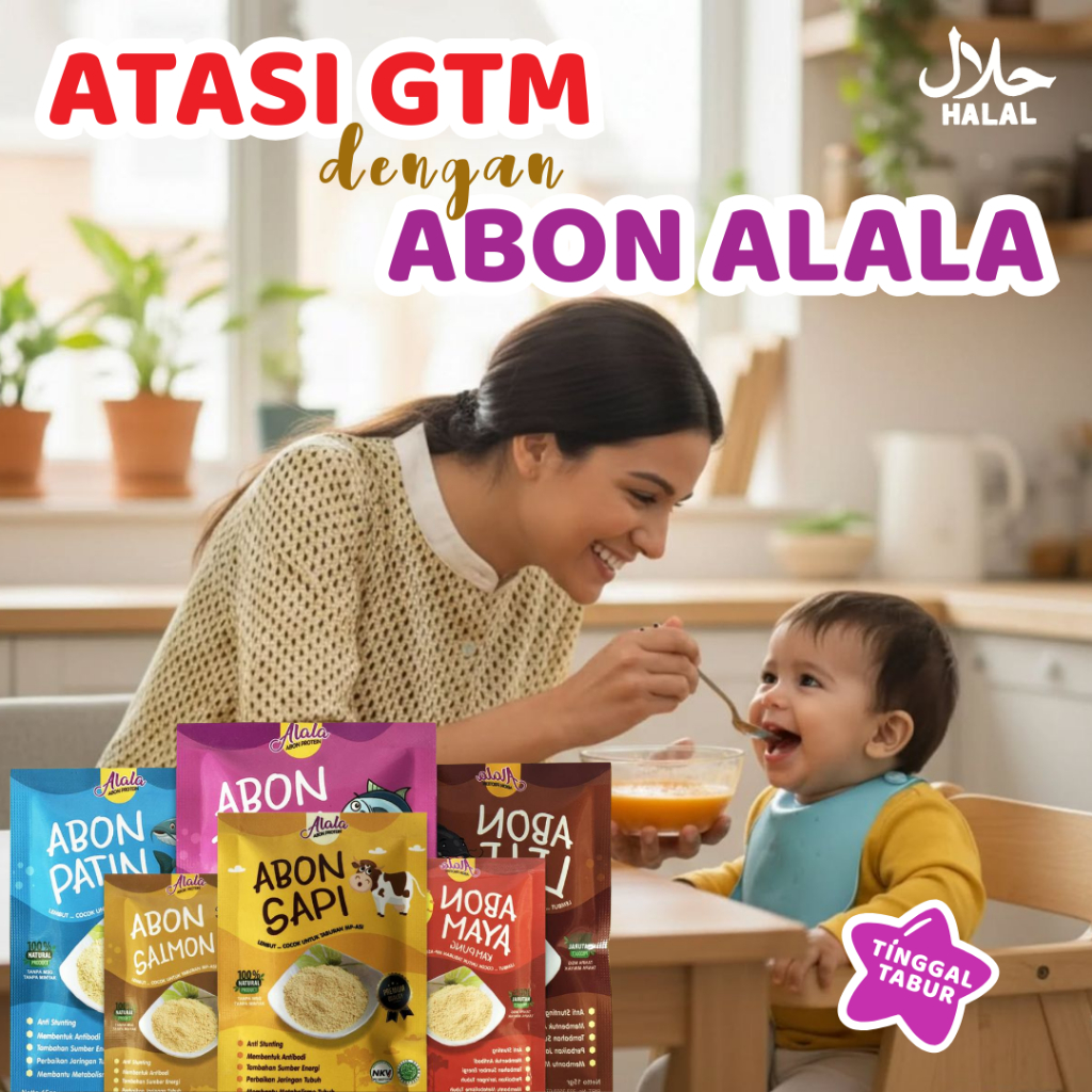 Alala Abon Mpasi BB booster Bayi / Abon Makanan Bayi 8 Bulan Non MSG Halal - 15gr