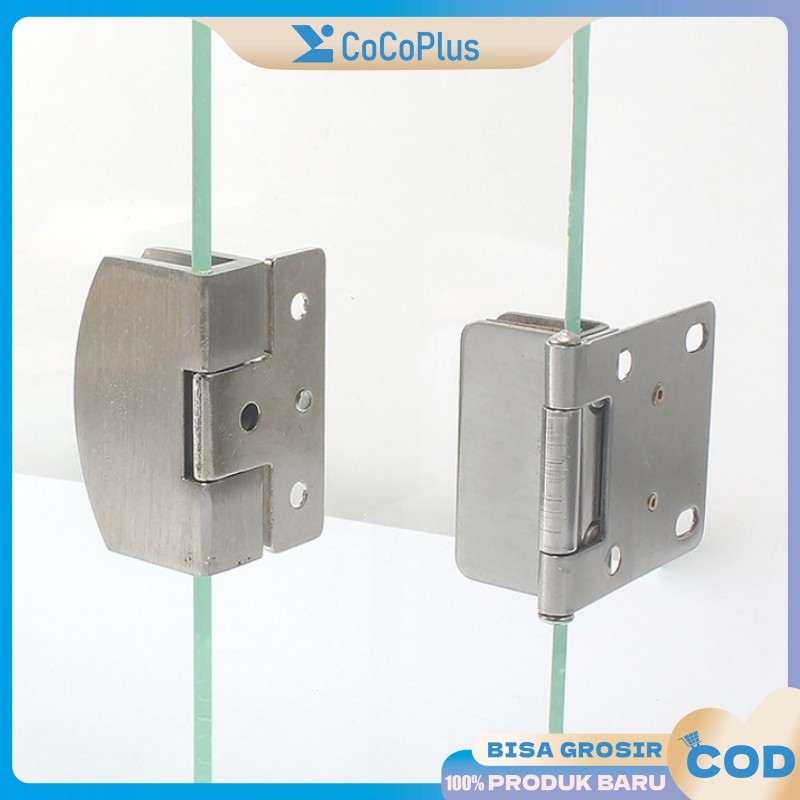 Engsel Jepit Kaca Oval Lemari Kaca Baja Tahan Karat Alloy Engsel Pintu Kaca Tempered Untuk Kaca Ke K