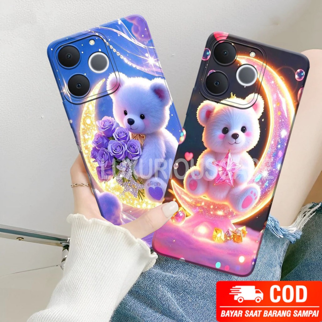 [LC25] Softcase Realme Note 70 terbaru Motif Kartun Bear - Casing Realme - Case Realme - Cesing Real