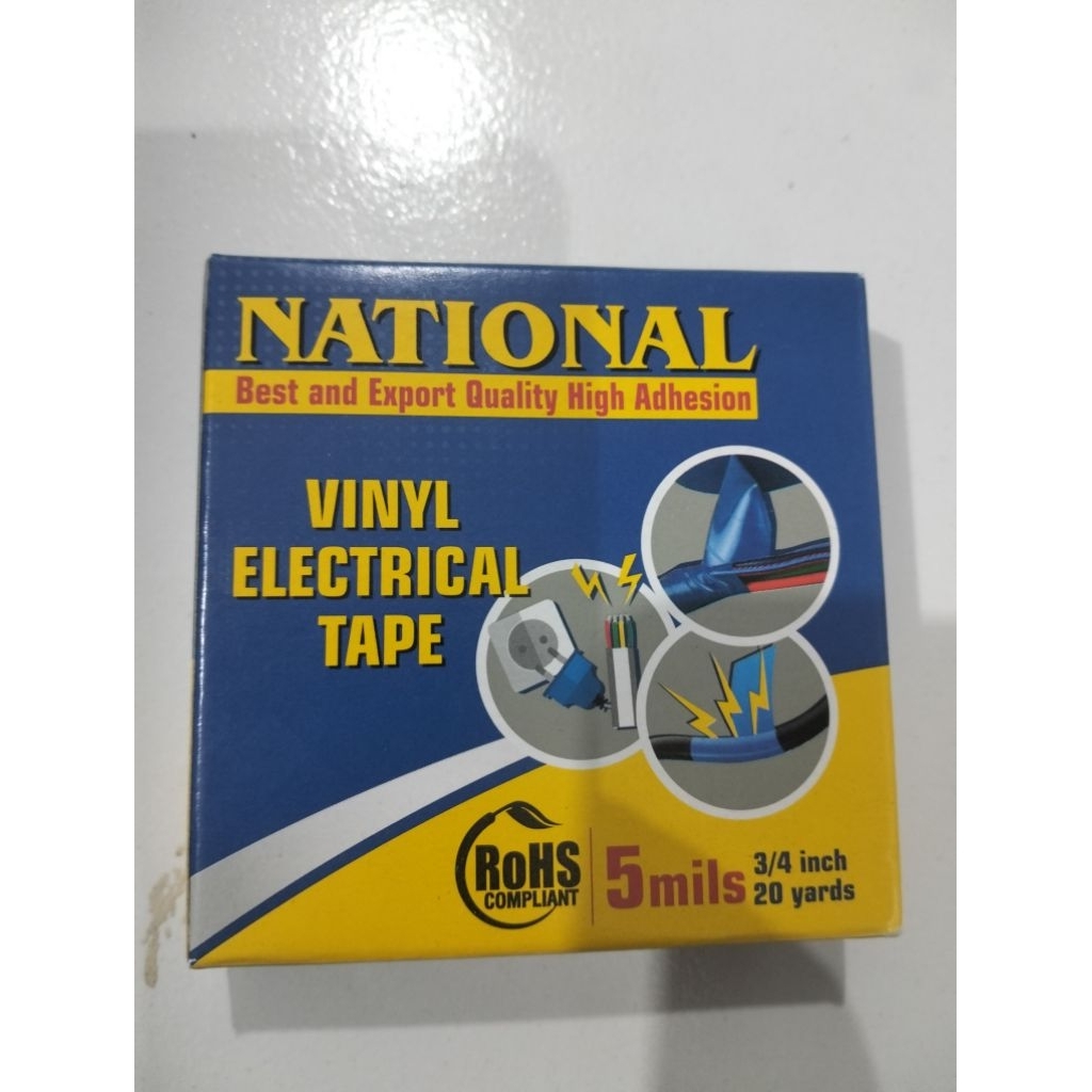 ISOLASI LISTRIK NATIONAL HITAM SOLASI KABEL NASIONAL ELECTRICAL TAPE ISOLASI TEMPLEK