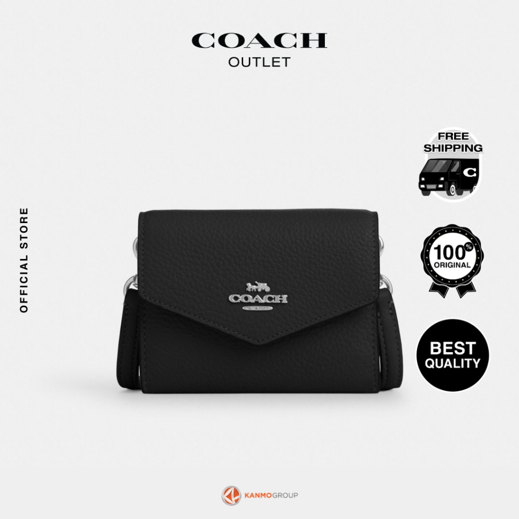 Coach Mini Envelope Wallet W Strap - Dompet Wanita