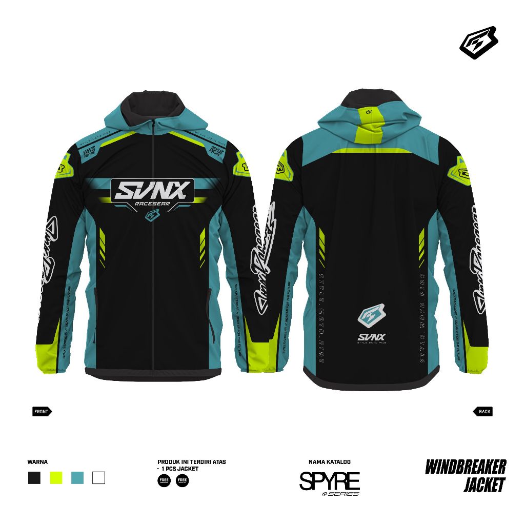 JAKET WATERPROOF SPYRE SERIES / JAKET WINDBREAKER SVNX