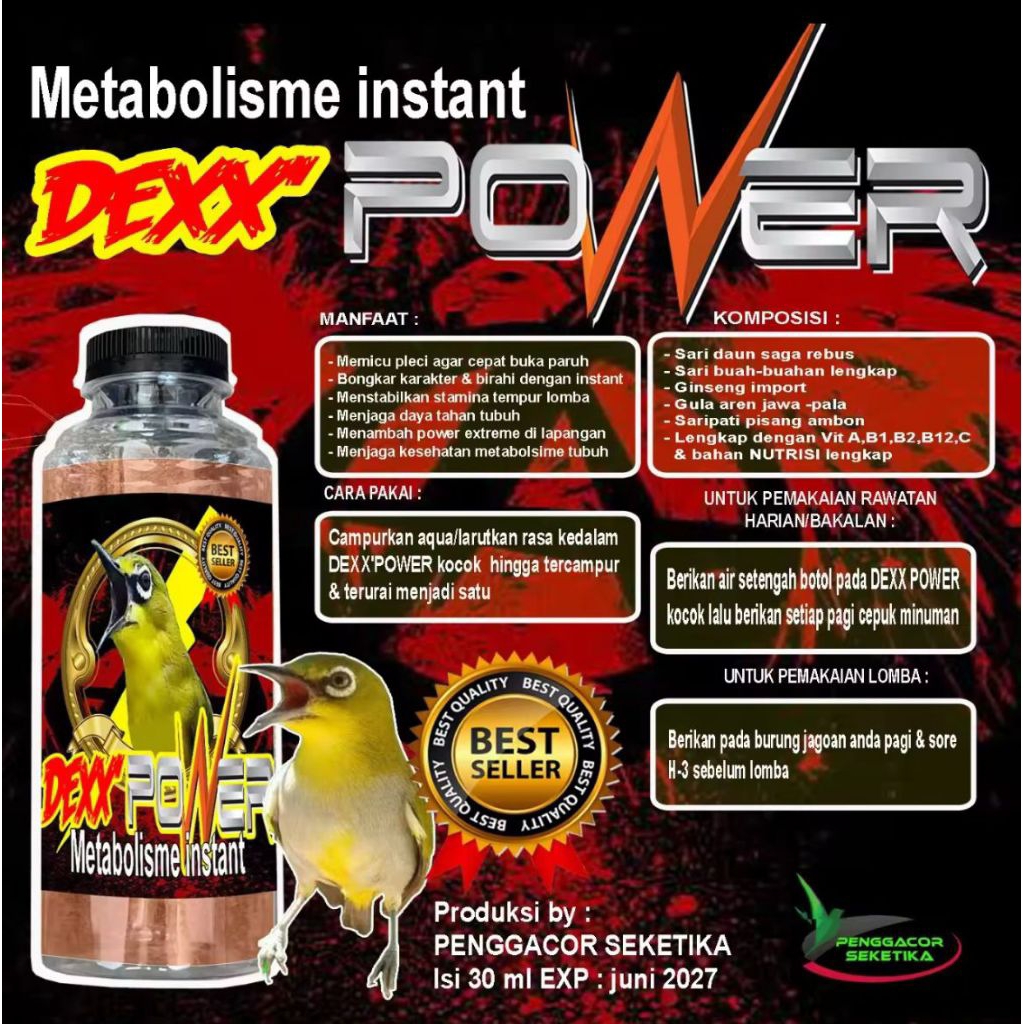 Dexx Power Pleci Penggacor Burung