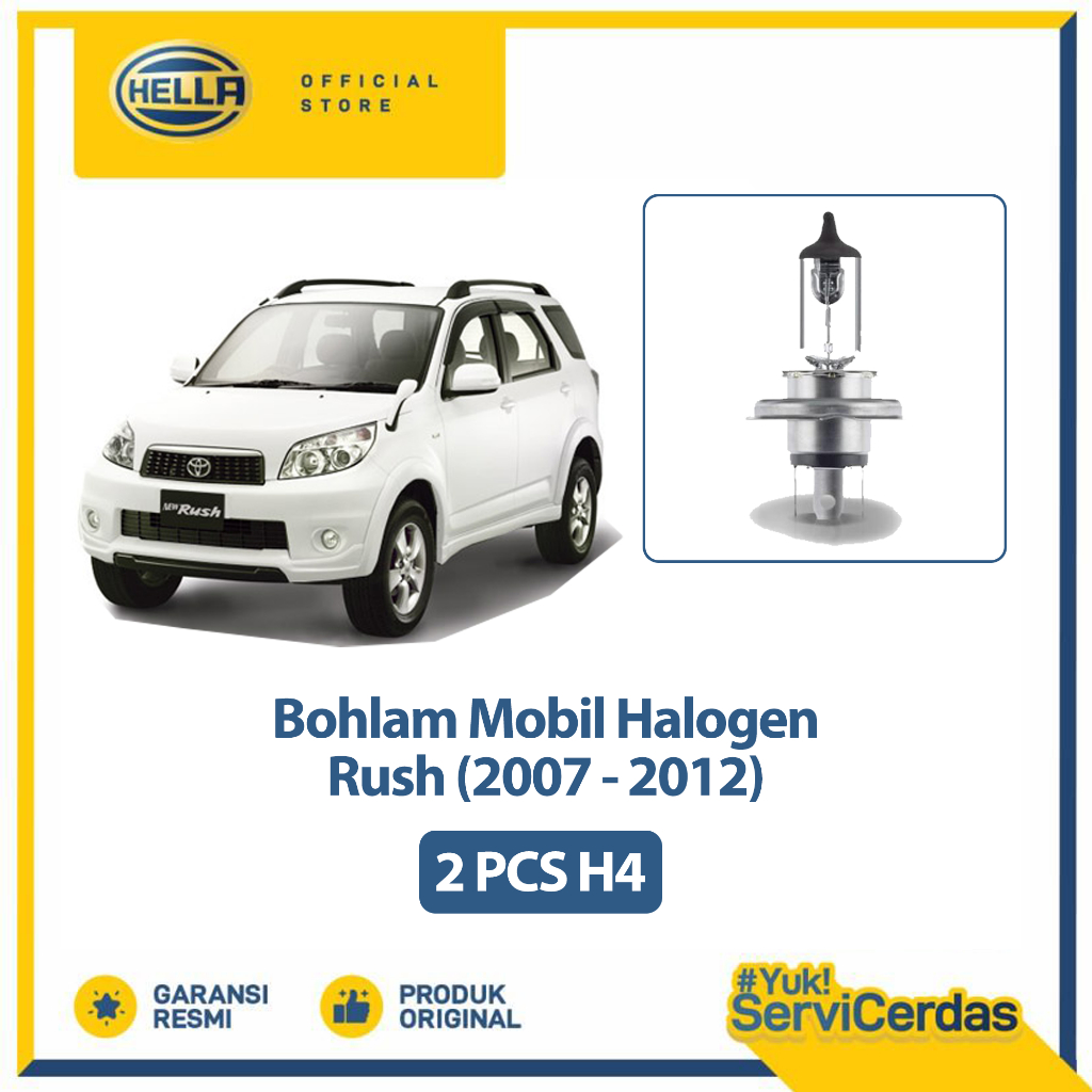 Lampu Mobil Rush 2007 - 2012 H4 (2 pcs) - Bohlam Mobil Hella