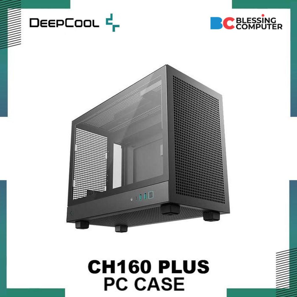 Casing DEEPCOOL CH160 PLUS BLACK R-CH160-BKNGM0-G