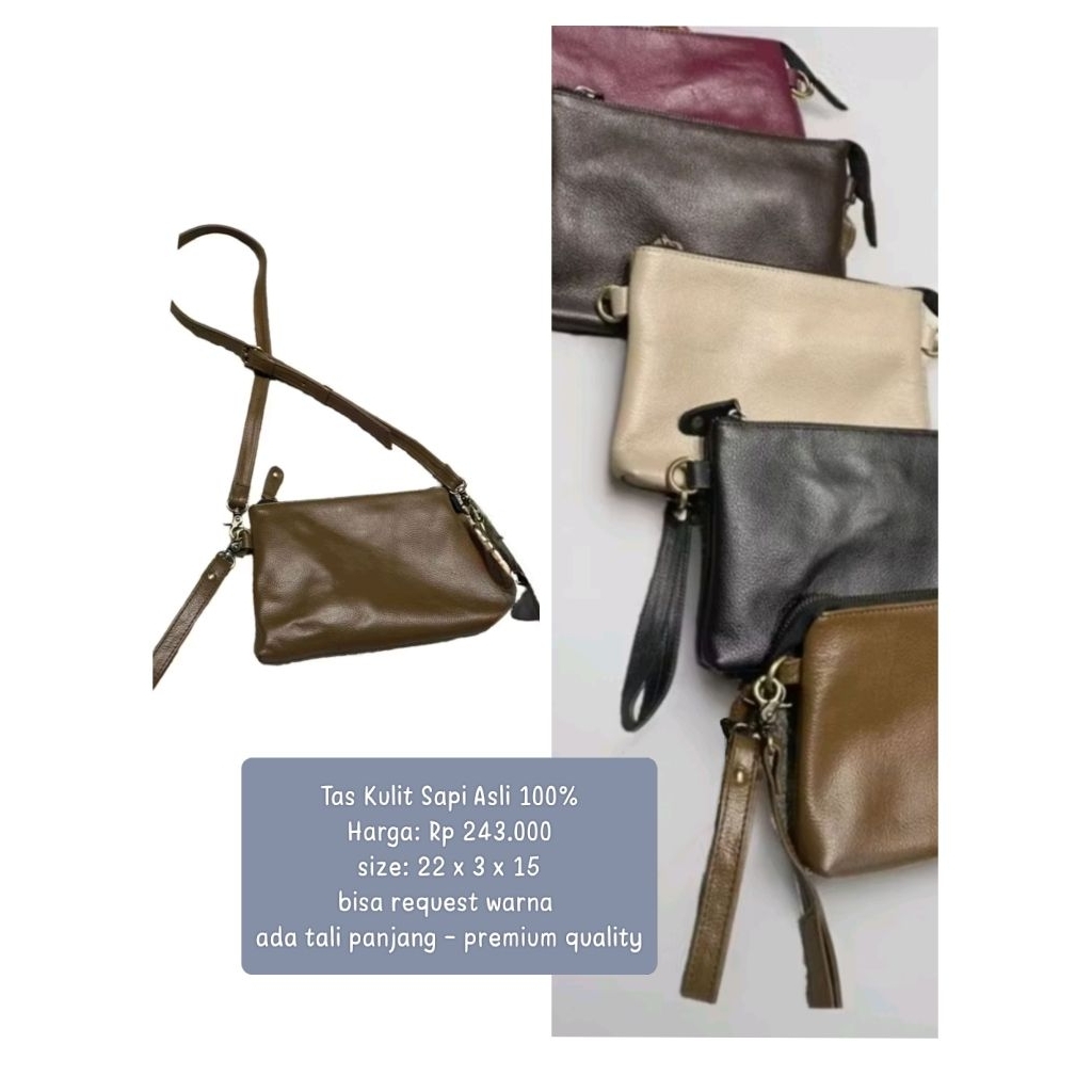 tas kulit sapi tas selempang tas murah tas pia persit