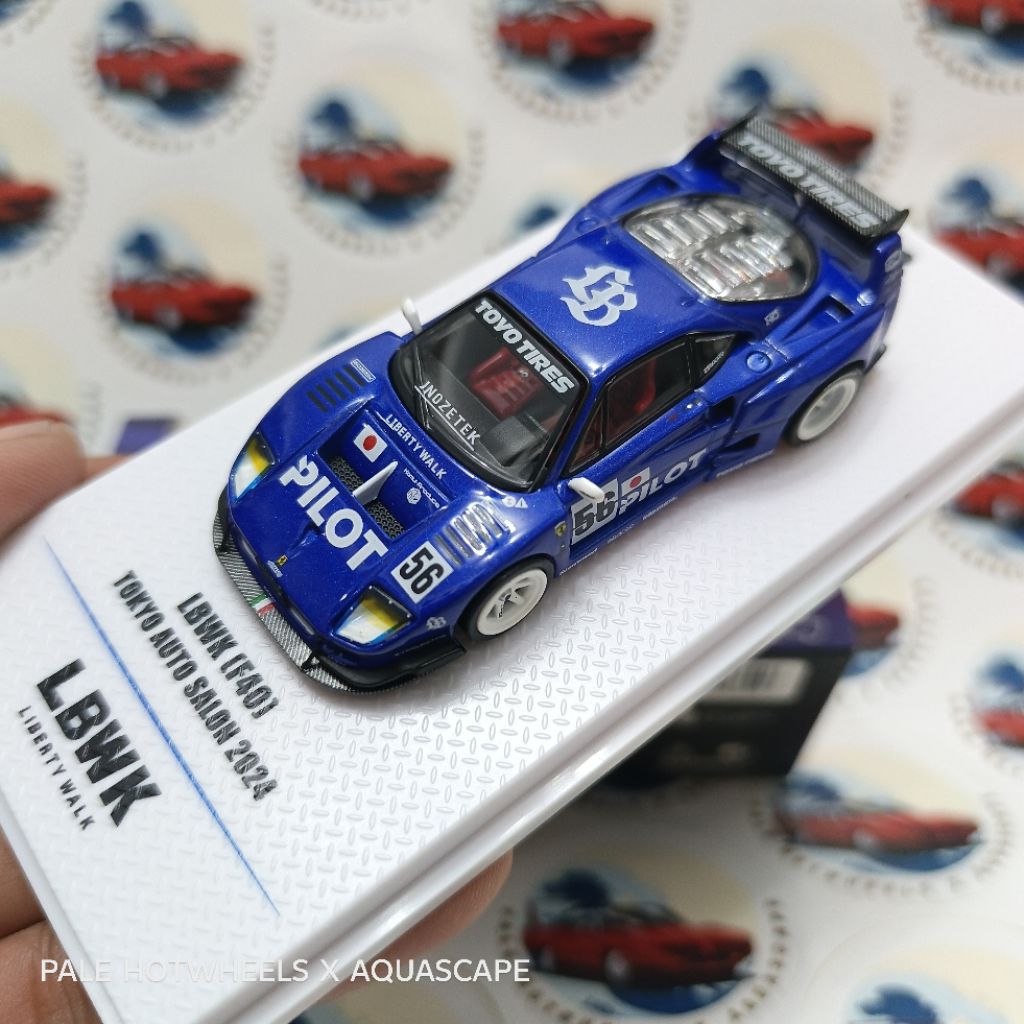 INNO64 LBWK FERRARI F40 PILOT BLUE TOKYO AUTO SALON 2024 UNSEALED