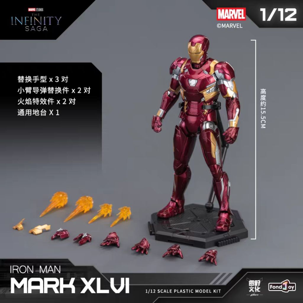 Fondjoy iron Man mark 2,3,45,46 model kit