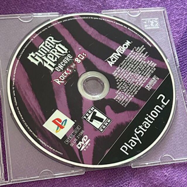 kaset ps2 original us guitar hero encore