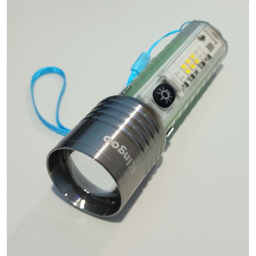 Senter Transparan Zoom Flashlight 520A