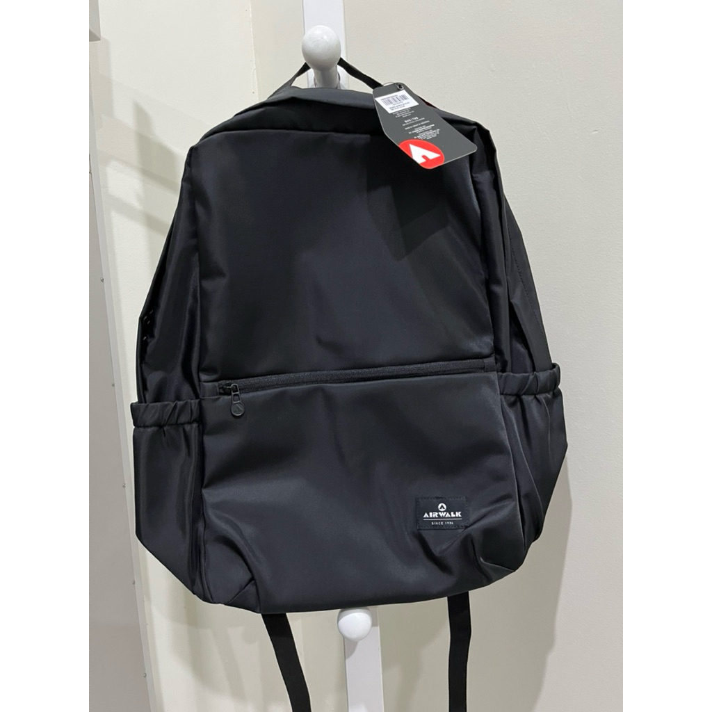 Tas Ransel unisex Airwalk nylon hitam water repellent sale 50%