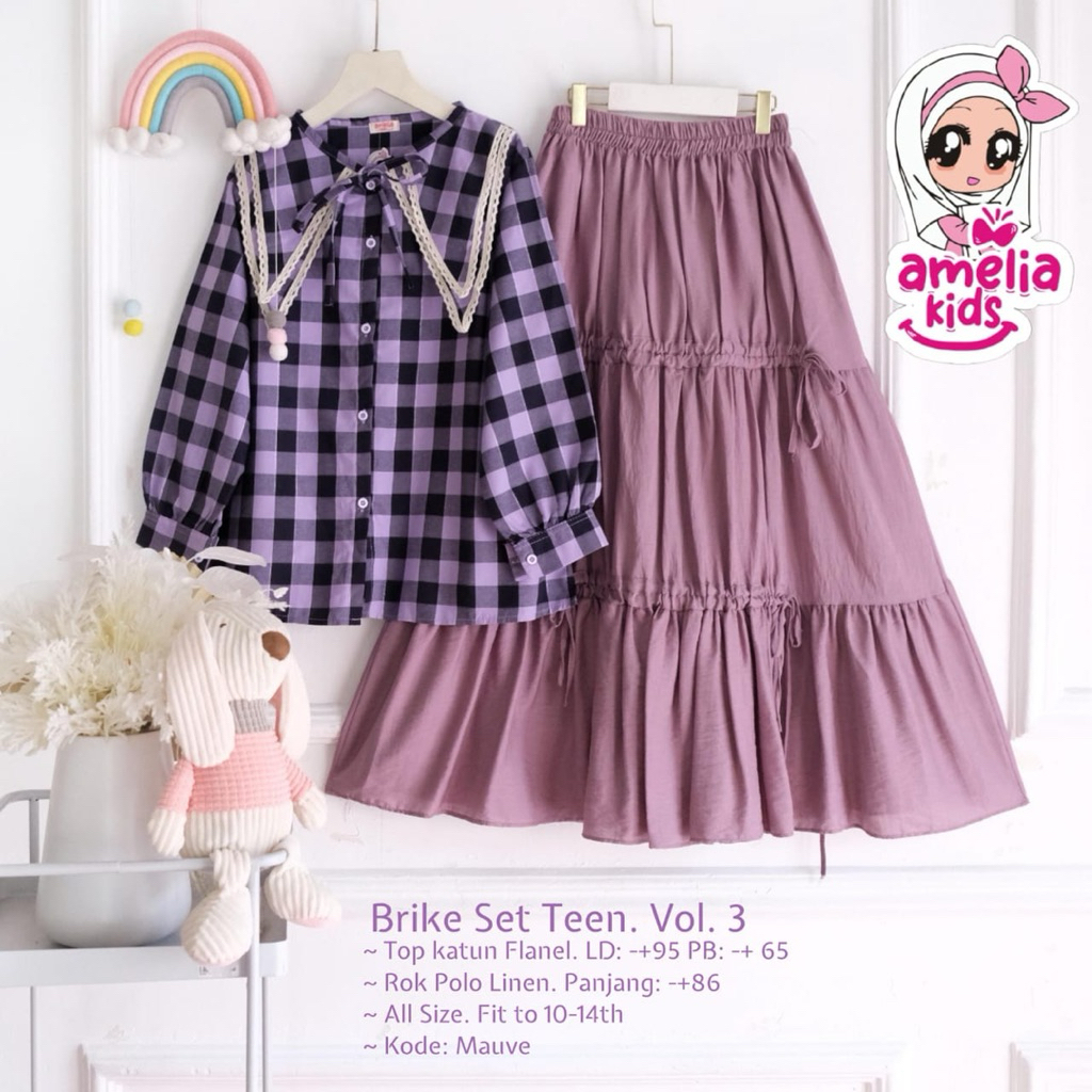 Brike set teen kids rok premium by Amelia kids