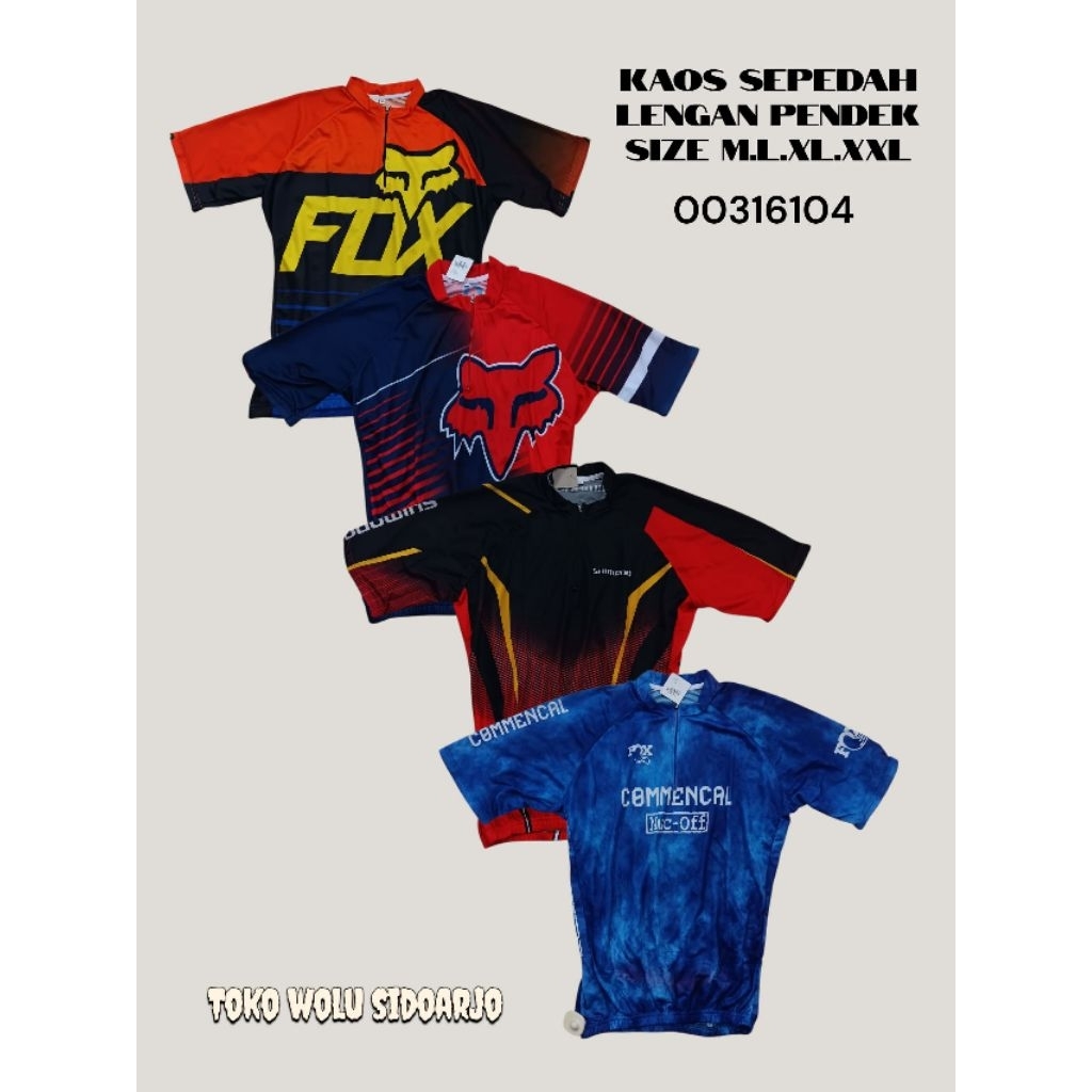 Kaos Sepedah Lengan Pendek