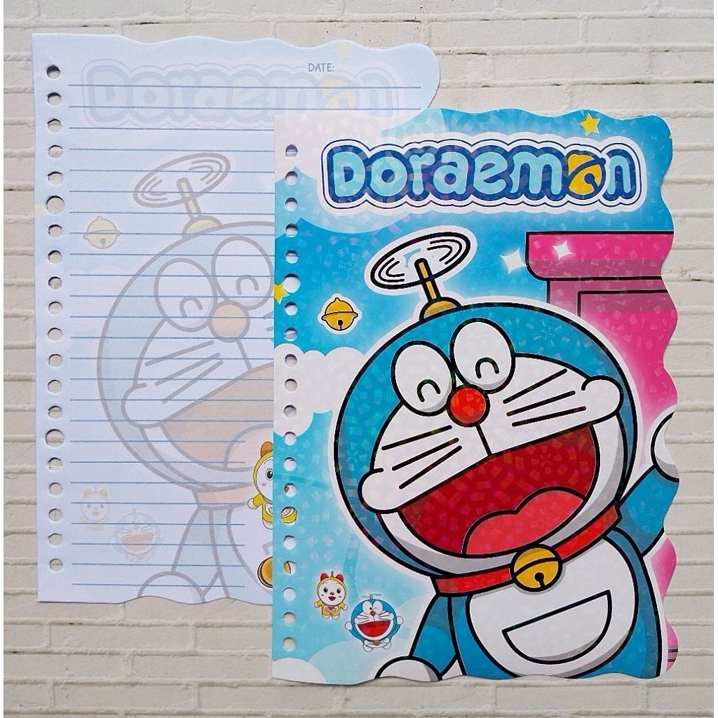 isi binder doraemon | loose leaf | kertas binder| isi binder A5 - 20 lembar