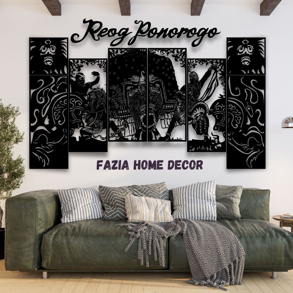 REOG PONOROGO HIASAN DINDING 3D INDONESIA CULTUR JAWA TIMUR