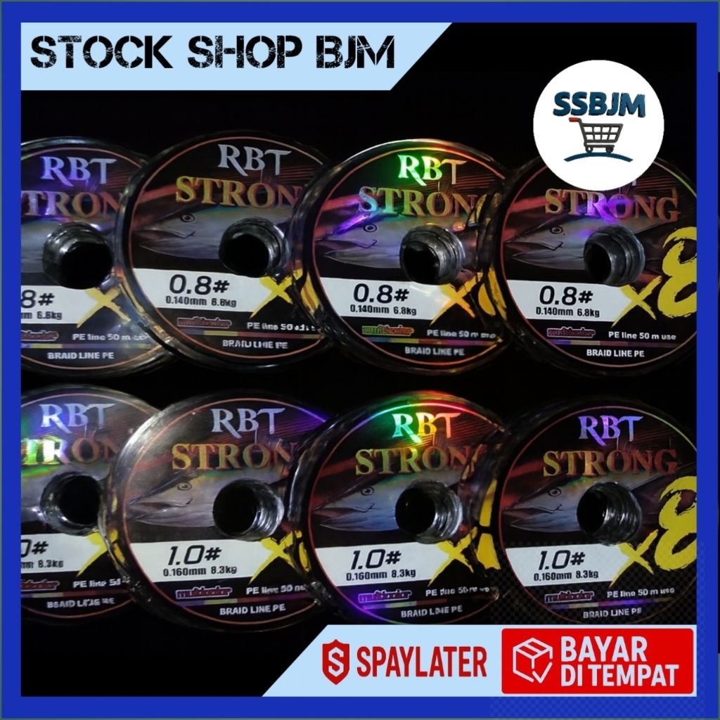 SENAR PE X8 RBT STRONG 50m | Casting Gabus Toman