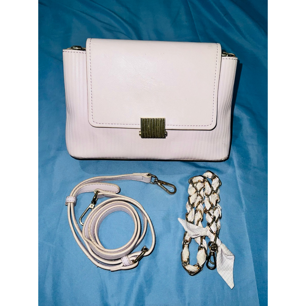 (preloved) Hana Collection Sling Bag Lilac Tas Selempang Wanita