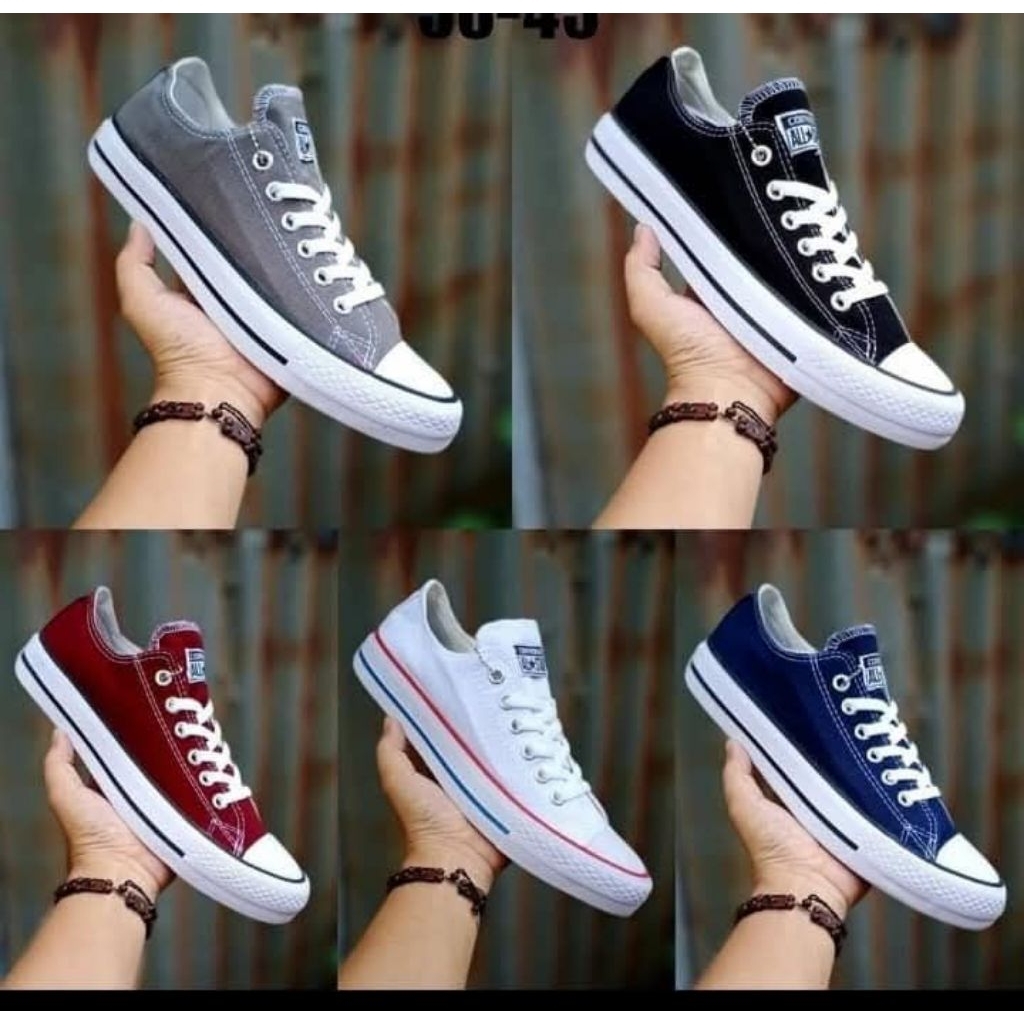 Sepatu Convers All star Sekolah Hitam Pria Wanita klasik casual ori