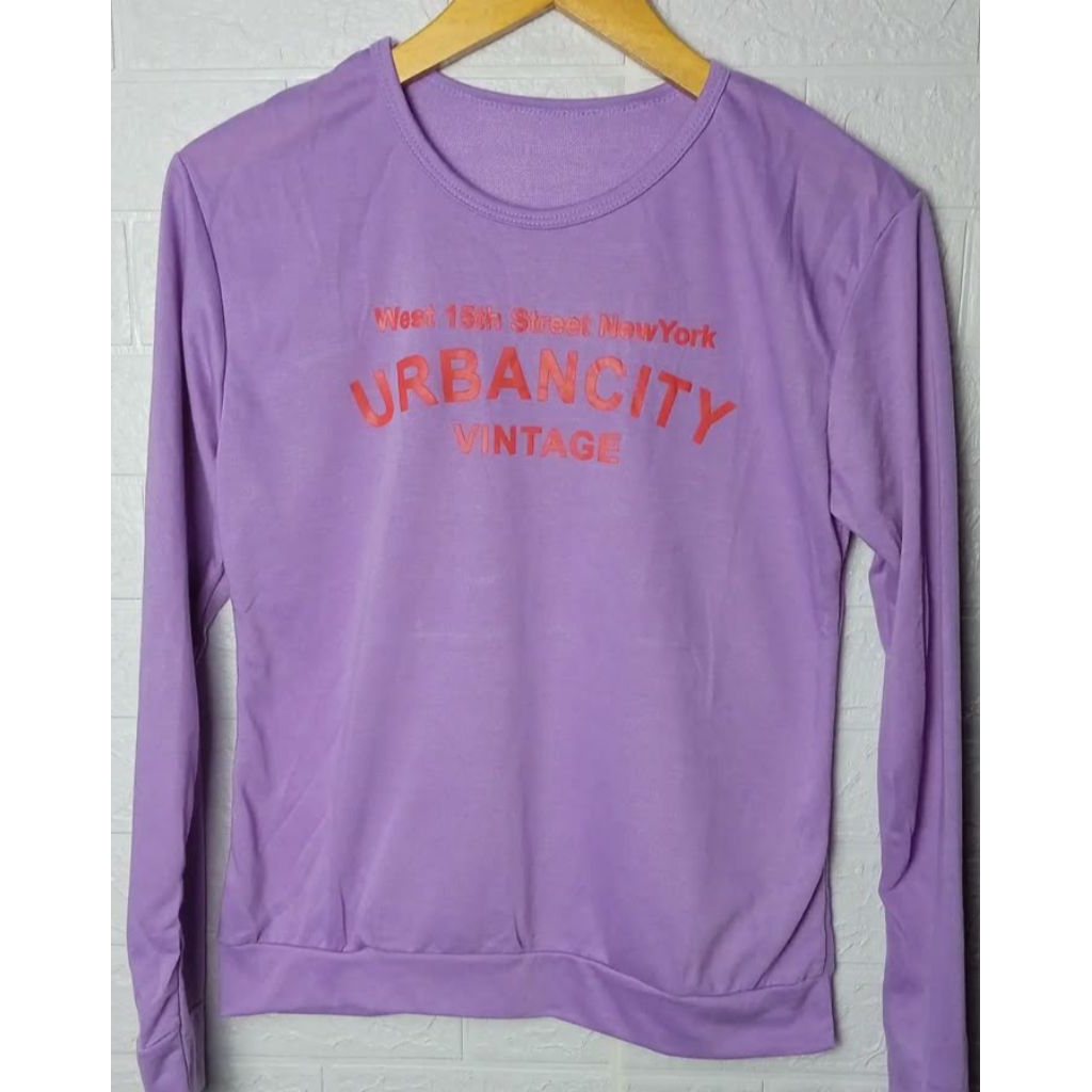 Preloved atasan kaos wanita warna lilac