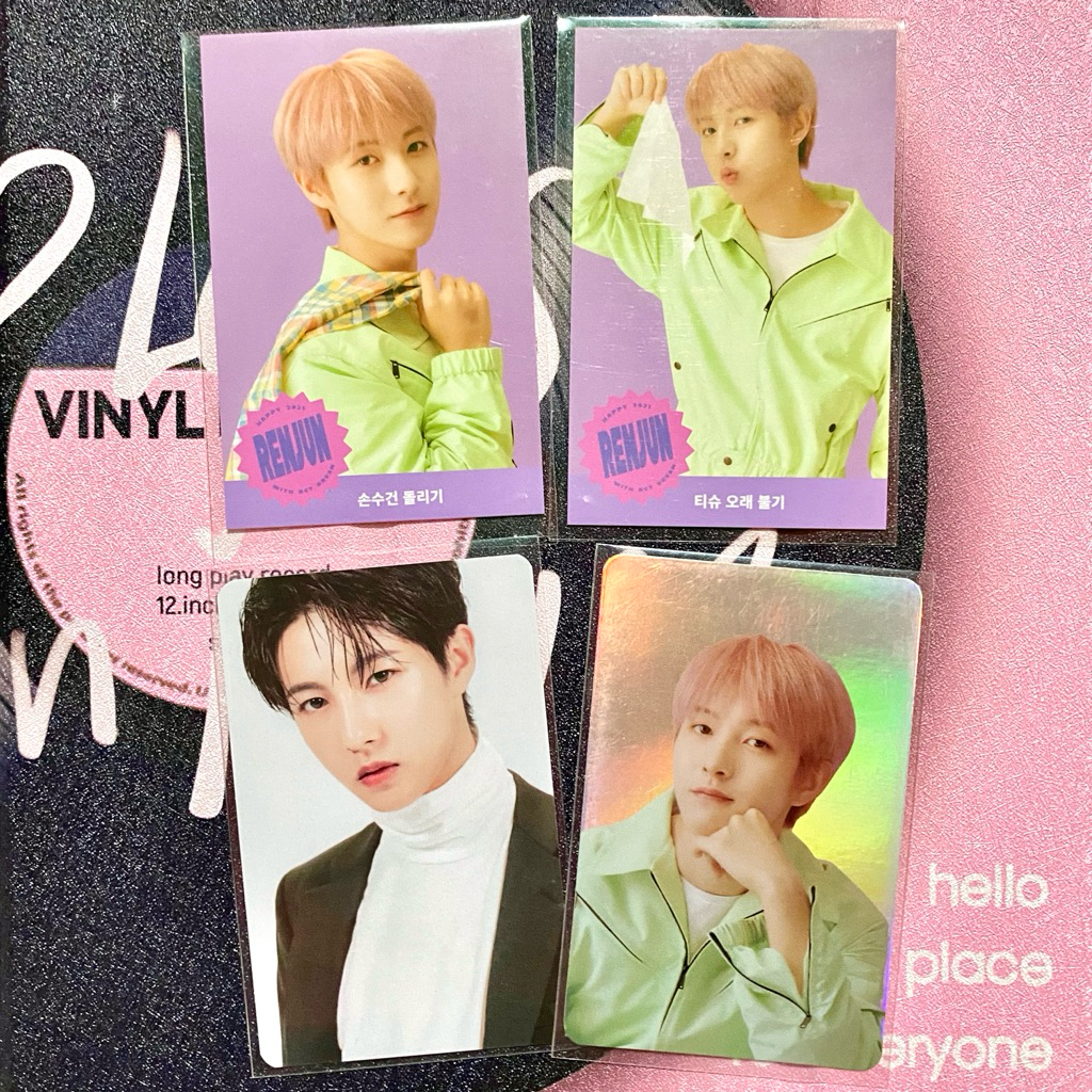 [take all] pc renjun nct dream benefit sg2020 + sg2021 holo season greeting
