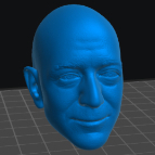 Headsculpt Head HS Jeff Bezos of Amazon untuk Kitbash Action Figure shf figma Marvel Legends Damtoys