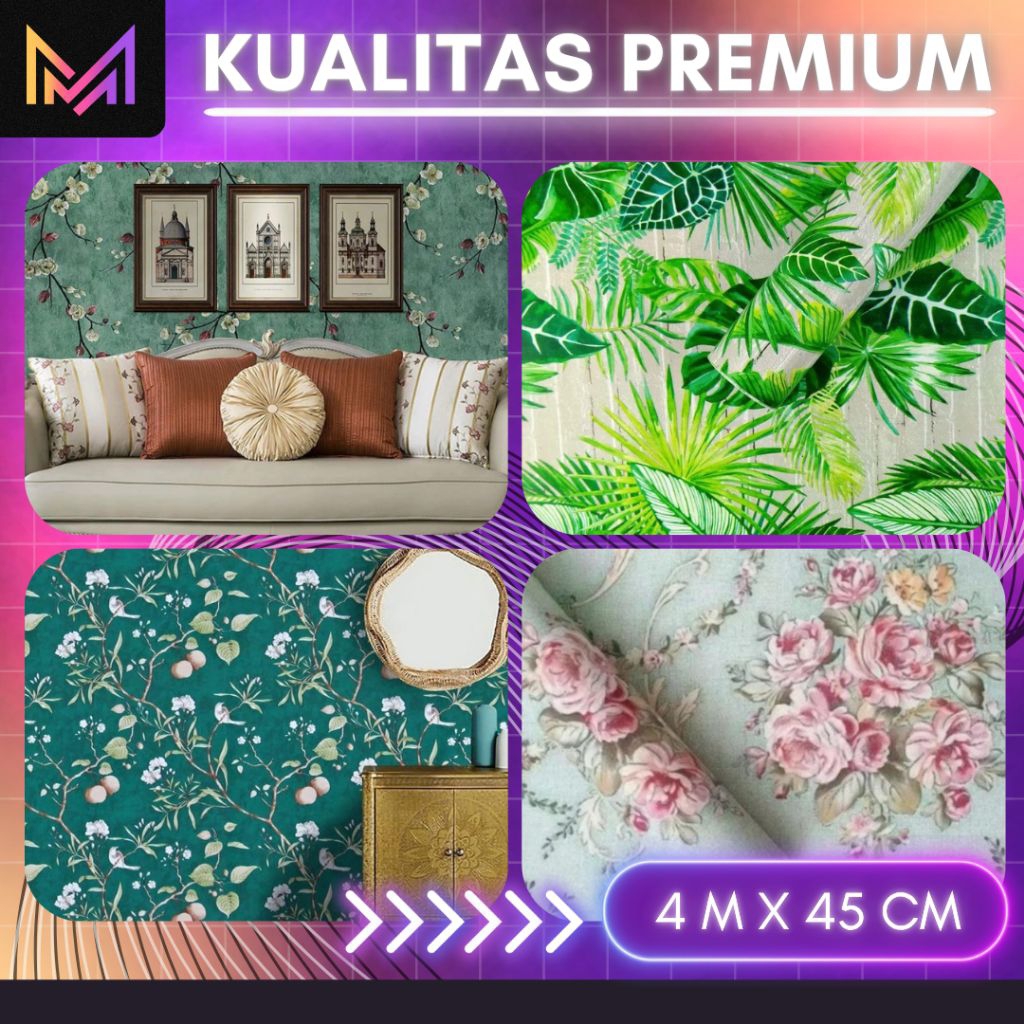 Wallpaper Dinding Aesthetic Wallpaper Dinding Hijau Wallpaper Dinding Motif Daun Wallpaper Dinding B