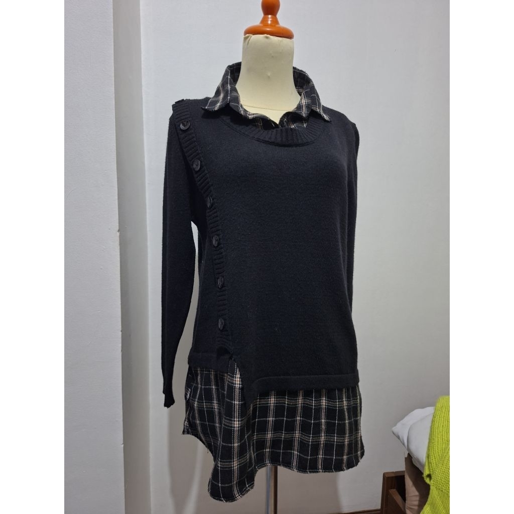 atasan prelove second PL kerah lembut flanel premium branded