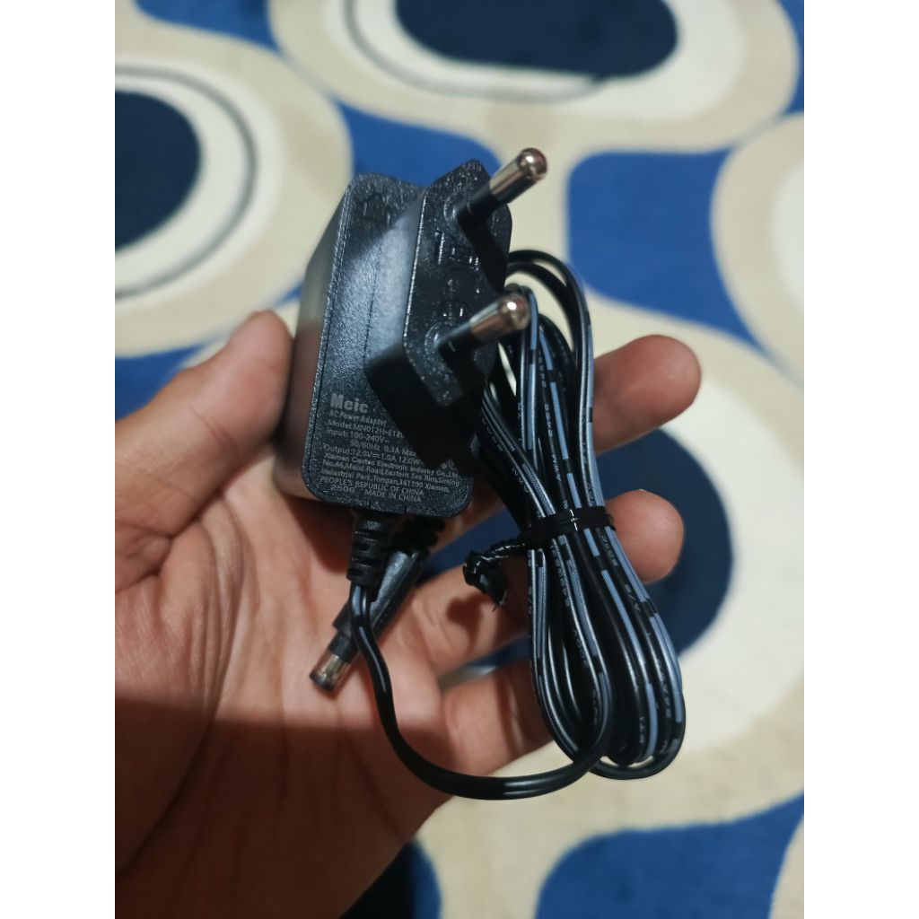 Adaptor Meic 12V-1A Untuk Router/Modem/STB/CCTV/HTB Original
