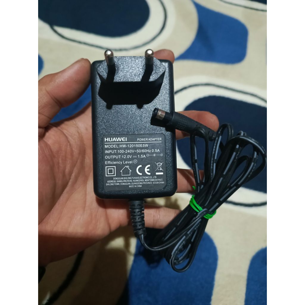 Adaptor Huawei 12V-1.5A Untuk Router/Modem/STB/CCTV/HTB Original