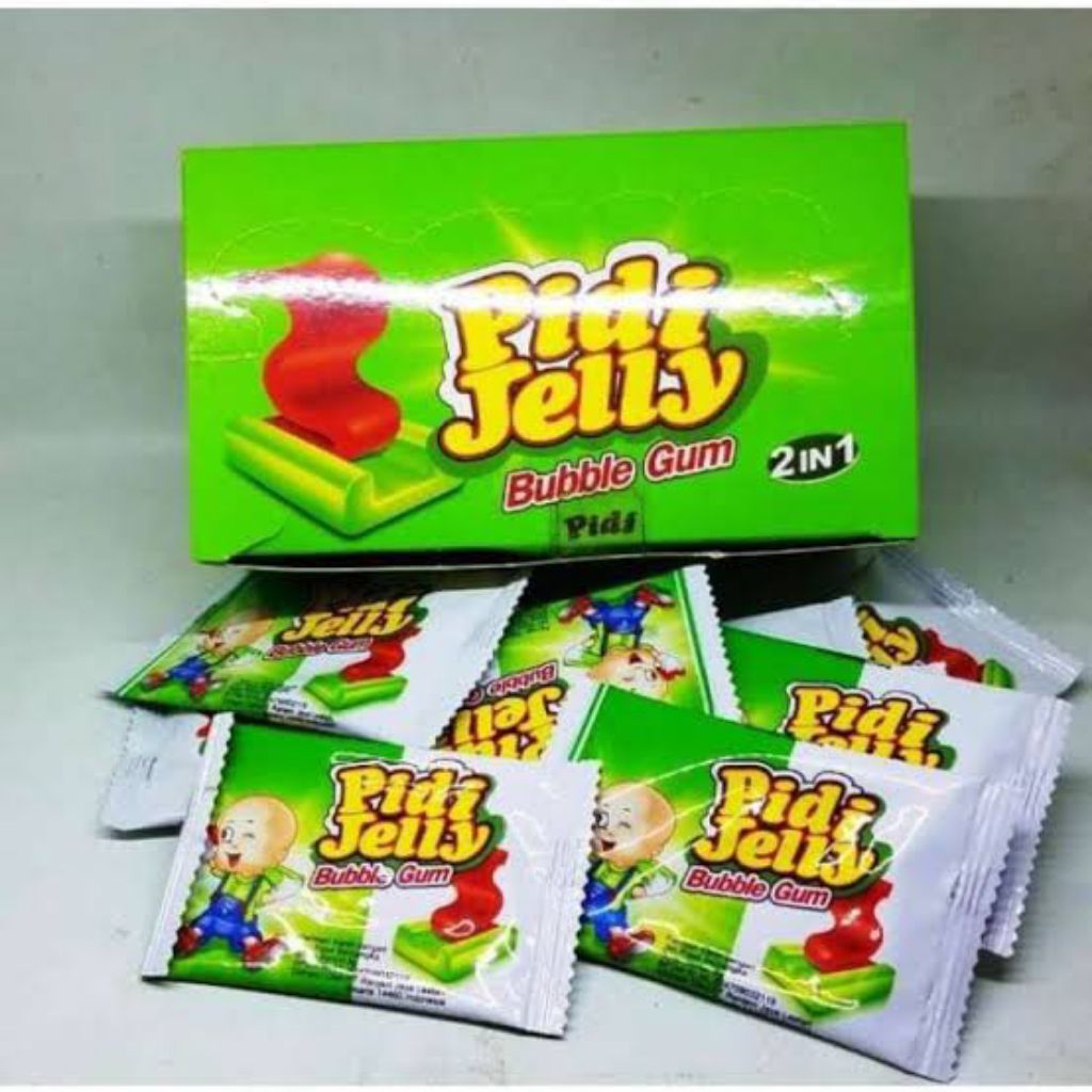 PIDI JELLY BUBBLE GUM BOX ISI 30 SACHET