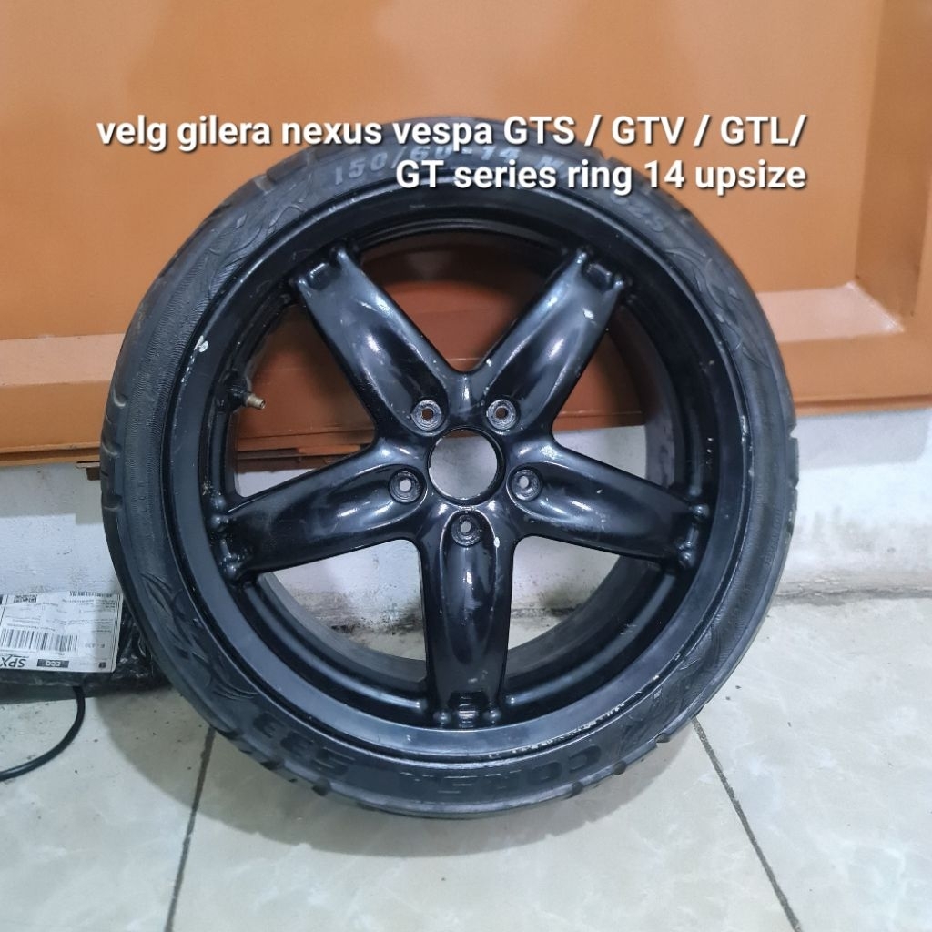 velg gilera nexus vespa GTS / GTV / GTL/GT series ring 14 upsize