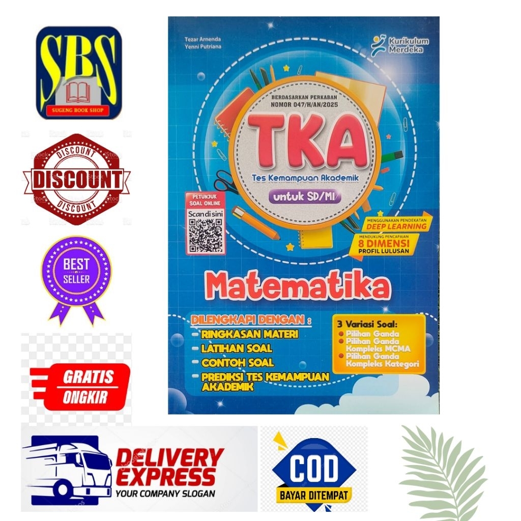 Buku TKA MATEMATIKA SD/MI CV PUTRA NUGRAHA