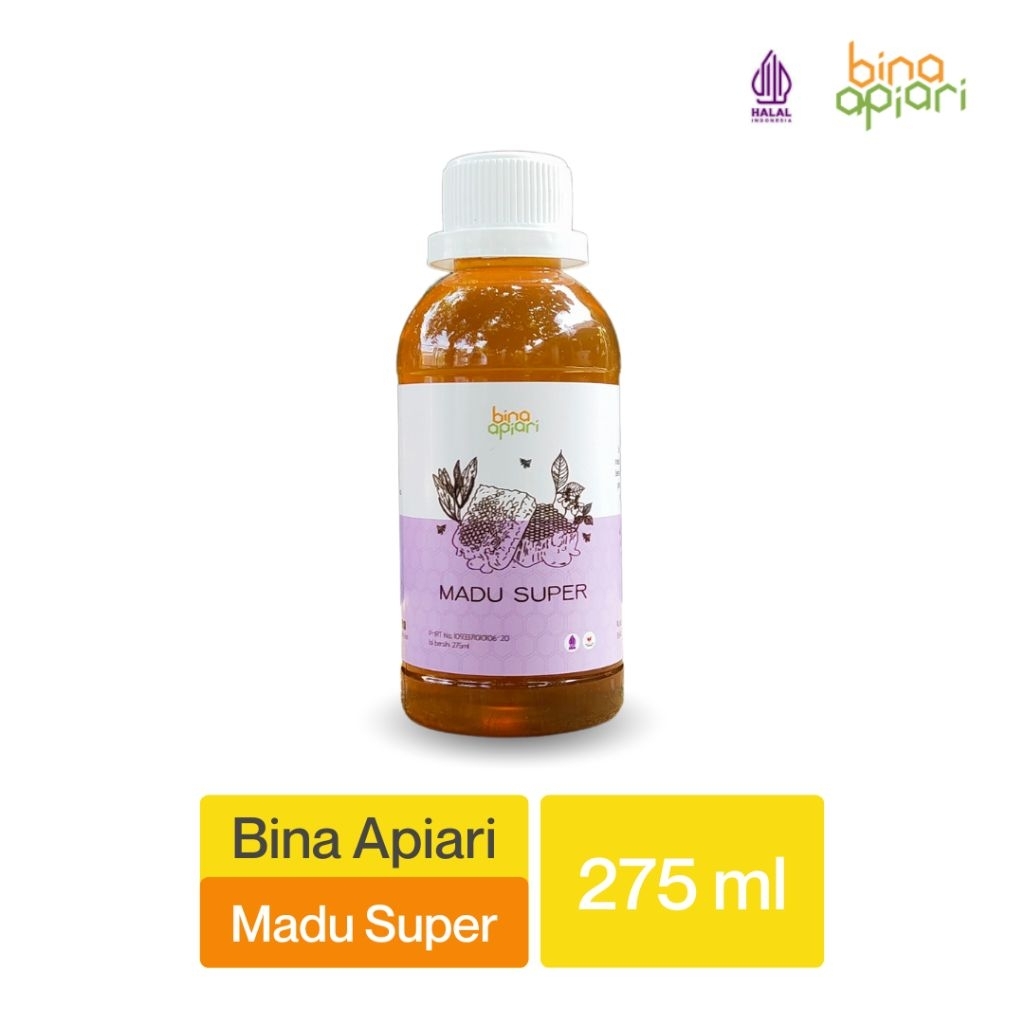 Bina Apiari Madu Super 275ml Madu Plus Royal Jelly Lebah Ternak Apis mellifera