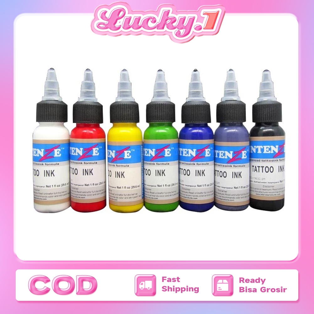 7 Warna/set Tinta Profesional Tato Tinta Tattoo Tinta Set Pigmen Tinta Tato Permanen