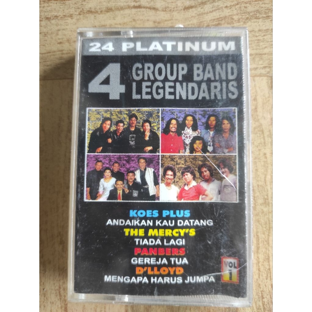 kaset pita 24 platinum 4 group band legendaris