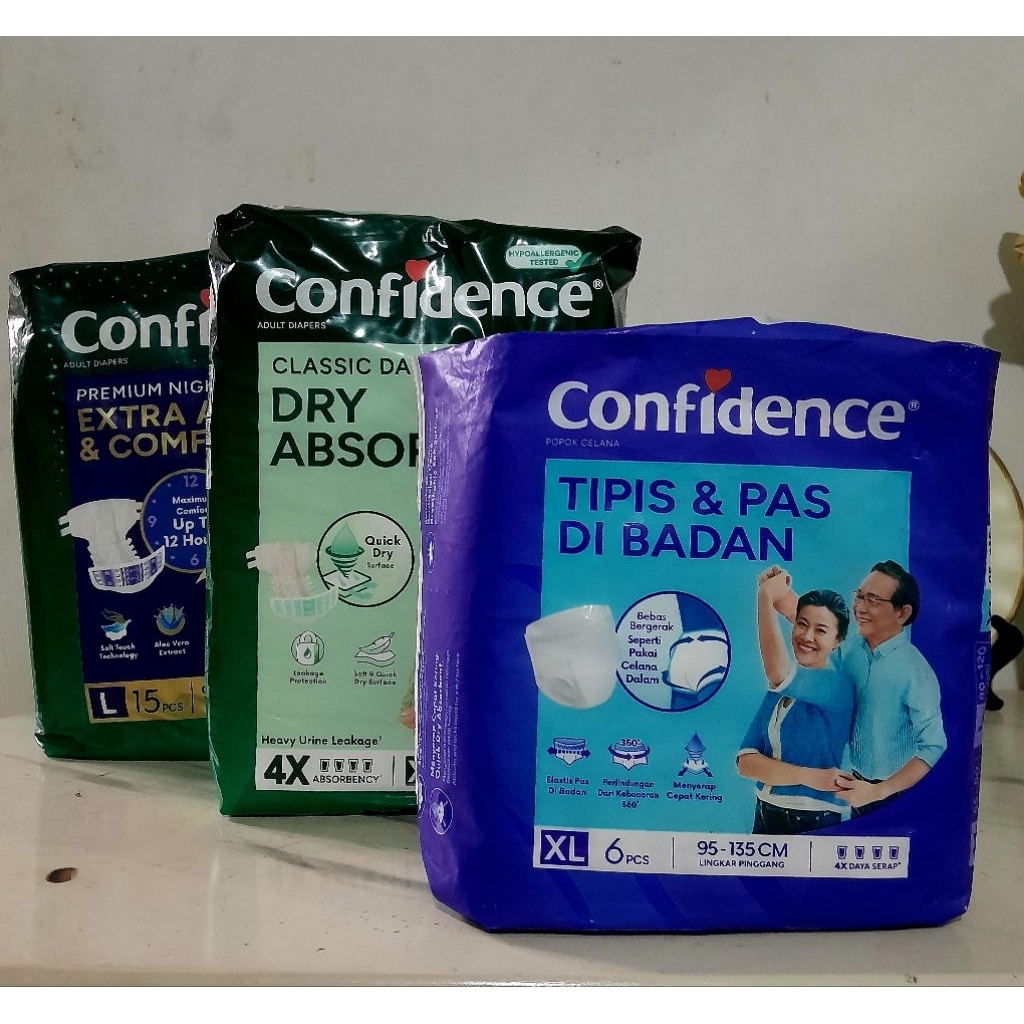popok perekat dewasa confidence