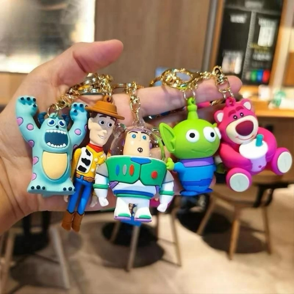 ORION CASE GANTUNGAN KUNCI DESAIN KARTUN 3D ANIME BONEKA DISNEY TOY STORY BUZZ LIGHTYEAR WOODY ALIEN